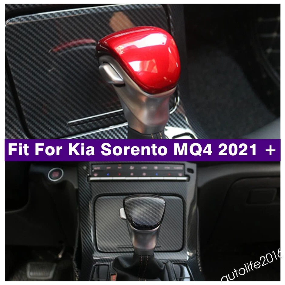 Para Kia Sorento MQ4 2021 2022 Accesorios Perilla Cambio Cabezal Decoración Cubierta Borde Foto 1 de 4