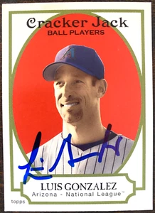 Luis Gonzalez Signed Autographed IP 2002 Flair Arizona Diamondbacks - Picture 1 of 1