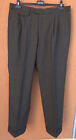 Vintage 80S Burberry Burberrys Mens Wool Dress Pants Gray Trousers (260) W36 L30