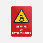 Beware Of Rattlesnakes Vinyl Sticker Decal