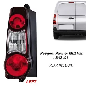 Berlingo & Partner 2 Door 2012-2019 Tail Light Rear Back Lamp Passenger Side N/S - Picture 1 of 20