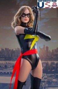 CC003 1/6 Lady Marvel Female 12" Seamless Figure Full Set USA IN STOCK 7CCTOYS - Foto 1 di 9