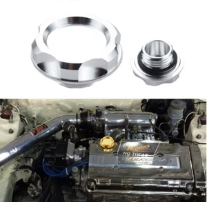 Aspee Power Oil Cap SILVE Oil Fuel Filter Racing Engine Tank Cap Cover for HONDA - Picture 1 of 4