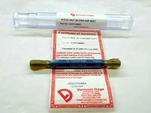 NEW 10 32 UNJF 3B VERMONT THREAD PLUG GAGE #10 .190 GO NO GO PDS= .1697 & .1726 - Picture 1 of 4