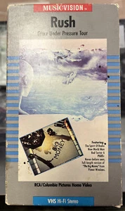 Rush - Grace Under Pressure Tour VHS Video 1986 With Slipcover - Picture 1 of 9