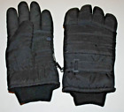 Thinsulate 40gram Insulation Rubber Palm Men's  Large Winter Gloves Black