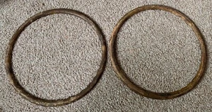 Mitades de madera para volante Bugatti 16-3/4"" RARO 17"" tipo 49 57 - Imagen 1 de 6