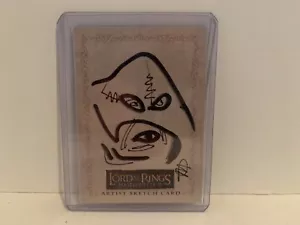 Herr der Ringe Meisterwerke II Skizzenkarte Ryan Waterhouse Troll LOTR ROTK - Bild 1 von 2
