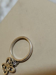 James Avery Sterling Silver Spring Butterfly Charm Ring Size 5" - Picture 1 of 5