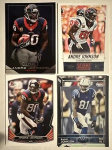 Andre Johnson Houston Texans 4 Card Lot. All Cards Near Mint - Picture 1 of 1