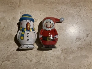 Weihnachtsmann + Schneemann Salz + Pfefferstreuer/Streuer Glanzgebrauch/Display Ex.Con! - Bild 1 von 12