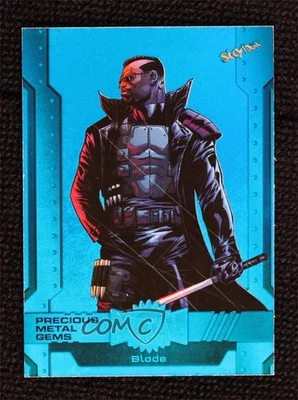 2024 Skybox Marvel Metal Universe Avengers High Series PMG Blue 48/50 Blade #182 - Image 1 of 3