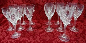 14 STCK. LENOX KRISTALL DEBUT PLATIN WASSER WEIN SAFT GLÄSER SET MENGE 7,5" H & 8,5" H - Bild 1 von 6