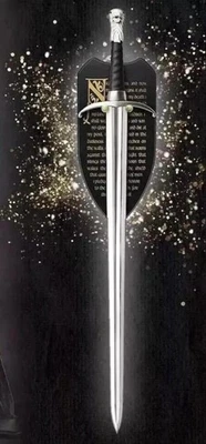 Espada réplica fantasía hecha a mano GOT espada de película para cosplay espada de acero inoxidable Foto 1 de 4
