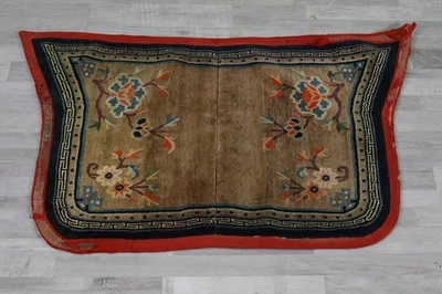 132x76cm Chinateppich Teppich handgeknüpft China um 1900  (MVL4903) - Bild 1 von 4