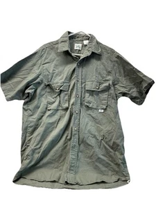 VINTAGE DUXBAK GRÜN JAGEN ANGELN 100 % BAUMWOLLE ARBEIT T-SHIRT HERGESTELLT IN DEN USA LARGE - Bild 1 von 5