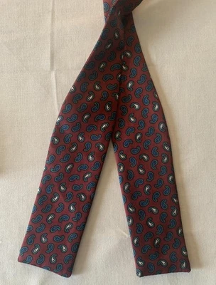 Pajarita J Press Para Hombre Ajustable Borgoña Cachemira Auto Corbata Preppy Clásica Foto 1 de 4