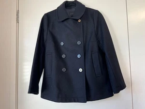 Chaquetón de lana lisa negro COS para mujer talla EU38 - Imagen 1 de 12