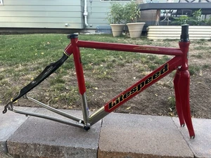 50cm Small Litespeed Siena Titanium Road Frameset Carbon Seatstays & Fork Red - Picture 1 of 17