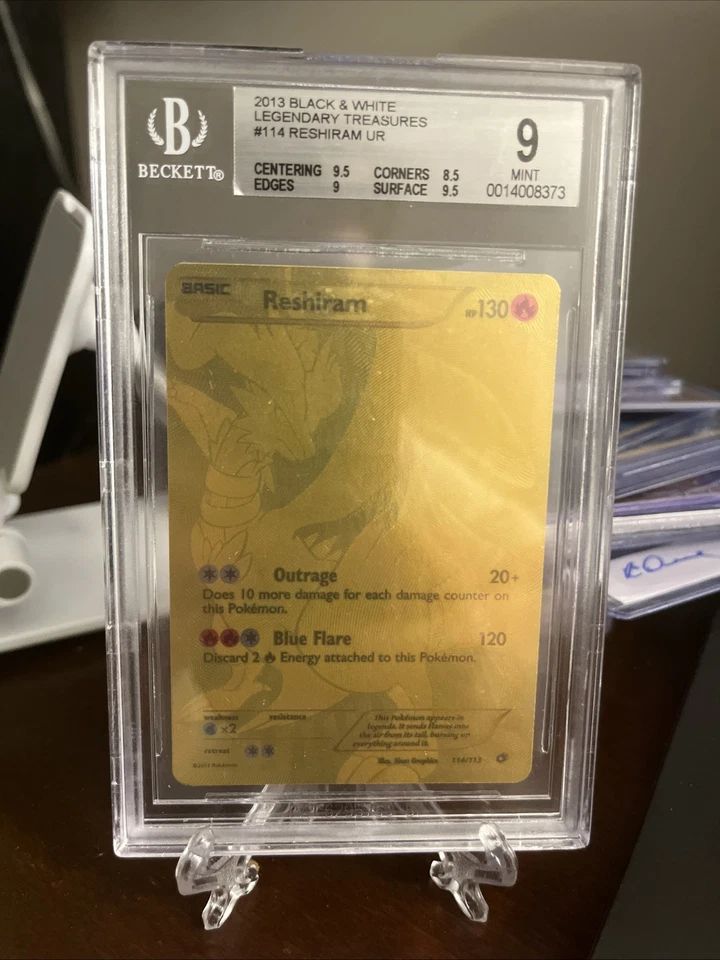 Reshiram (114 Full Art Secret Rare) 114/113 Legendary Treasures Holo - Image 1 of 1