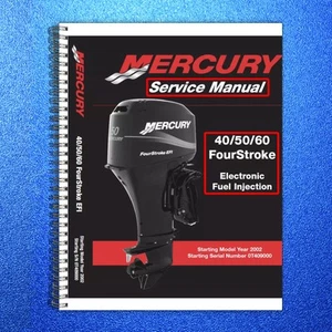 MERCURY Outboard 40 50 60 4-Stroke EFI Service Manual WIREBIND, COVERS, FOLDOUTS - Picture 1 of 20