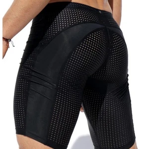 NWT Rufskin Track Perfo-Mesh Swim Cycle Shorts Sz L - Picture 1 of 15