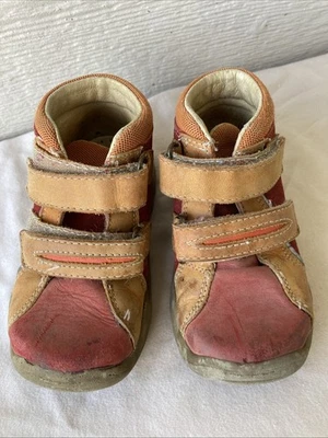 Bartek красный коричневый кожаный ботинок туфли Евро размер 22 США 6,5 мальчиков - Изображение 1 из 4