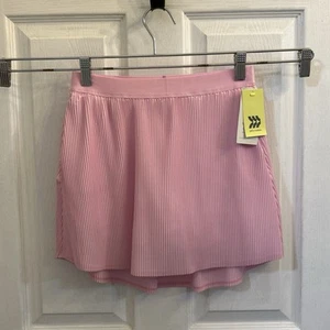 NWT All In Motion Youth Girls Size XL 14 Woven Pleated Tennis Skort Pink - Picture 1 of 15