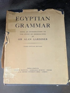 1964 Egyptian Grammar Introduction to Study Hieroglyphics 3rd Edition Gardiner - Picture 1 of 14