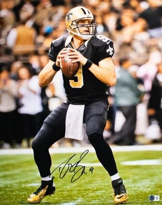 Drew Brees Signed New Orleans Saints 16x20 Photo (Beckett Certified) - Picture 1 of 1