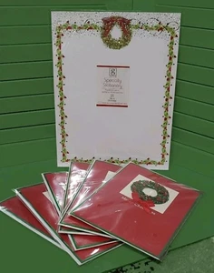 Lote de 25 hojas de papelería cuadradas G tarjetas de Navidad hechas a mano guirnalda mágica de papel - Imagen 1 de 3