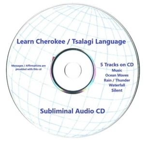 Learn Cherokee / Tsalagi Language ~ Speak Read Write Subliminal CD - Imagen 1 de 1