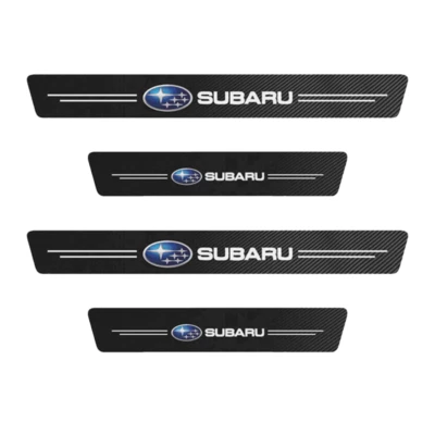 4PCS For Subaru Car Accessories Door Sill Protector Scuff Guard Cover Trim 2015 - Image 1 of 4