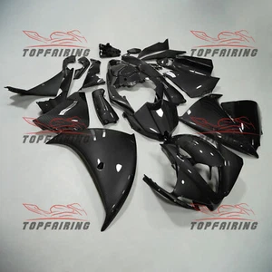 Black Carbon Fiber Painted Fairing Kit for Yamaha YZF R1 2012 2013 2014 ABS Body - Picture 1 of 17