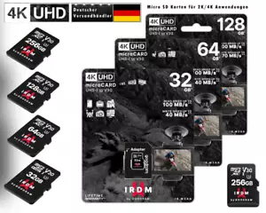 SD Speicherkarte 64/128/256GB micro SD Card 4k UHD V30 Class10 SDXC + Adapter - Bild 1 von 11