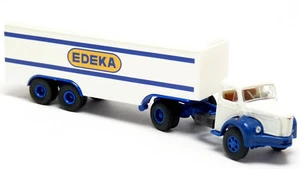Brekina 85417 Berliet TLR 8 Koffer Sattelzug Edeka Saarland LKW weiß 1:87 H0 - Bild 1 von 3
