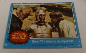 See-Threepio Is Injured! VINTAGE 1977 Topps Star Wars Series 1 BLUE #23 - NM - Picture 1 of 1