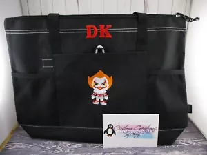 Pennywise Clown Horror personalisierte Tragetasche jede Farbe Horror Beuteltasche Tasche - Bild 1 von 2