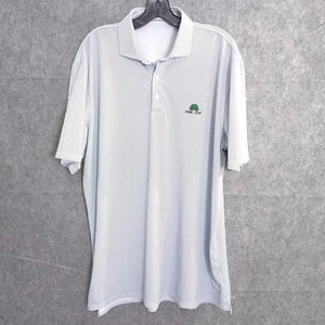 Holderness & Bourne Camicia Uomo XL Blu Geometrica Performance Golf Polo Sartoriale - Foto 1 di 15