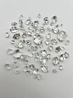 75pc Jewelry Grade Lot of NY Herkimer Diamond Gems, A-A+ grade, 5-22mm, 68.48g