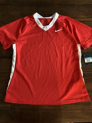 Camiseta deportiva de lacrosse roja Nike Dri-Fit para mujer talla M nueva con etiquetas Foto 1 de 3