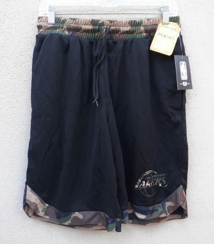 Los Angeles Lakers UNK Black Camo Men's Basketball Shorts $40 - M L XL Cover