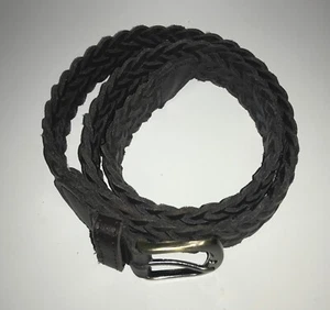 Children’s Place Boys Brown Braided Leather Belt School Uniform Size S 24/26 - Picture 1 of 3