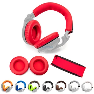 Protein Leather Ear Pads For Pioneer HDJ-X5/X5BT X7/X7BT X10 Headband Kit - Zdjęcie 1 z 41