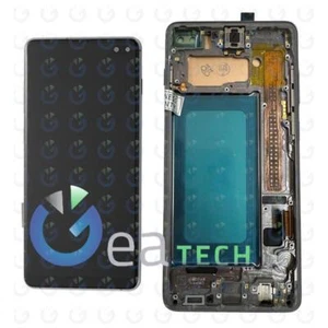DISPLAY LCD SAMSUNG GALAXY S10+ PLUS G975 RICAMBIO SCHERMO INCELL TFT FRAME NERO - Photo 1/3