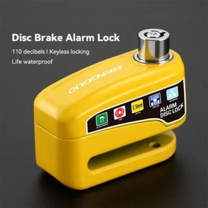 Alarma antirrobo motocicleta bloqueo de freno de disco rueda de seguridad disco alarma fuerte bloqueo" - Imagen 1 de 24
