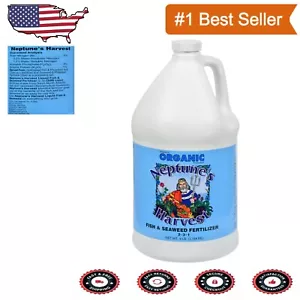 Eco-Friendly Fish & Seaweed Liquid Fertilizer - 1 Gallon for 8000 Sq Ft Coverage - Picture 1 of 3