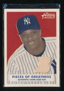 ROBINSON CANO 2006 BOWMAN HERITAGE PIECES OF GREATNESS BAT *NEW YORK YANKEES* - Picture 1 of 1