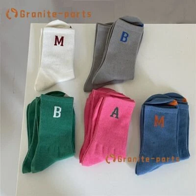 5 pares de calcetines al tobillo clásicos informales deportivos multicolores para mujer de pantorrilla Foto 1 de 4