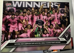 Inter Miami CF 2024 MLS Topps AHORA # 144 récord de puntos de temporada única - Imagen 1 de 7